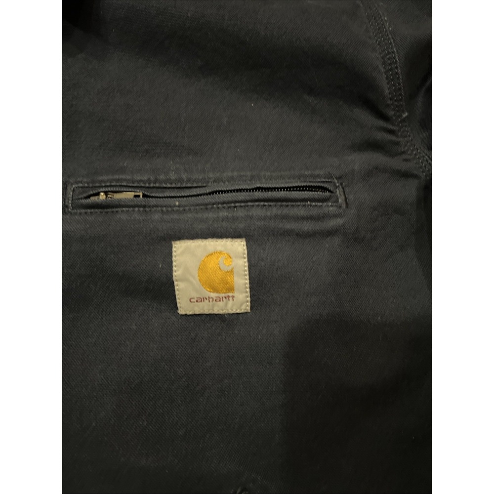Carhartt Rugged Flex Jacket Mens XL Navy Blue OJ6306-M Relaxed Fit Workwear - Picture 5 of 16